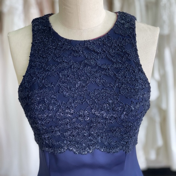 Navy A-Line Dress - Picture 2 of 5